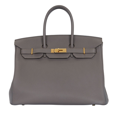 Birkin 35 In Etain Togo Leather, front view